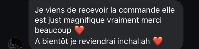 Retour cliente 1